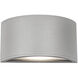 Olympus LED 5.38 inch Gray Exterior Wall Sconce