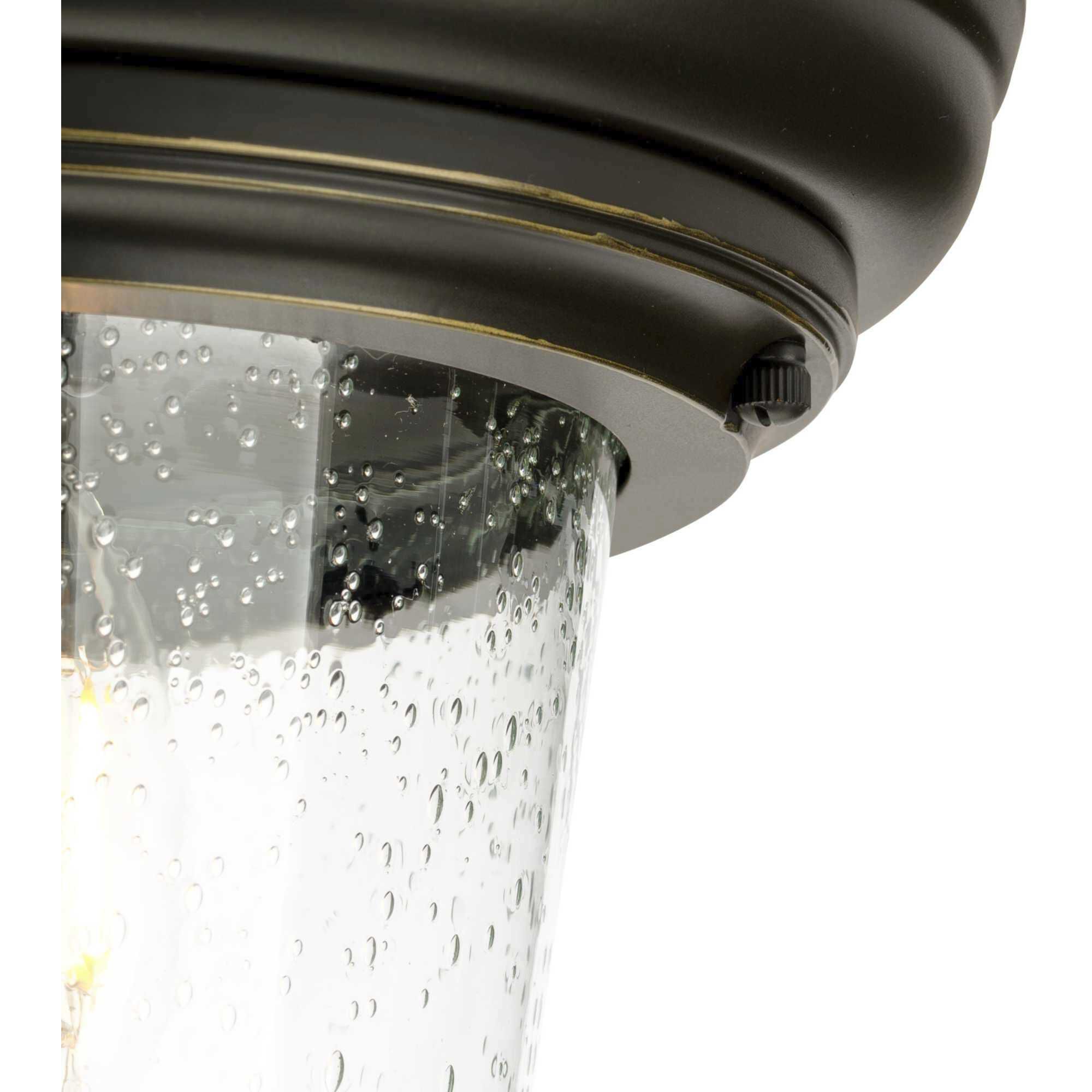 Ashmore 2 Light 11 inch Antique Bronze Outdoor Flush Mount