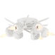 North Folk 6 Light 18.88 inch Sand White Flush Mount Ceiling Light