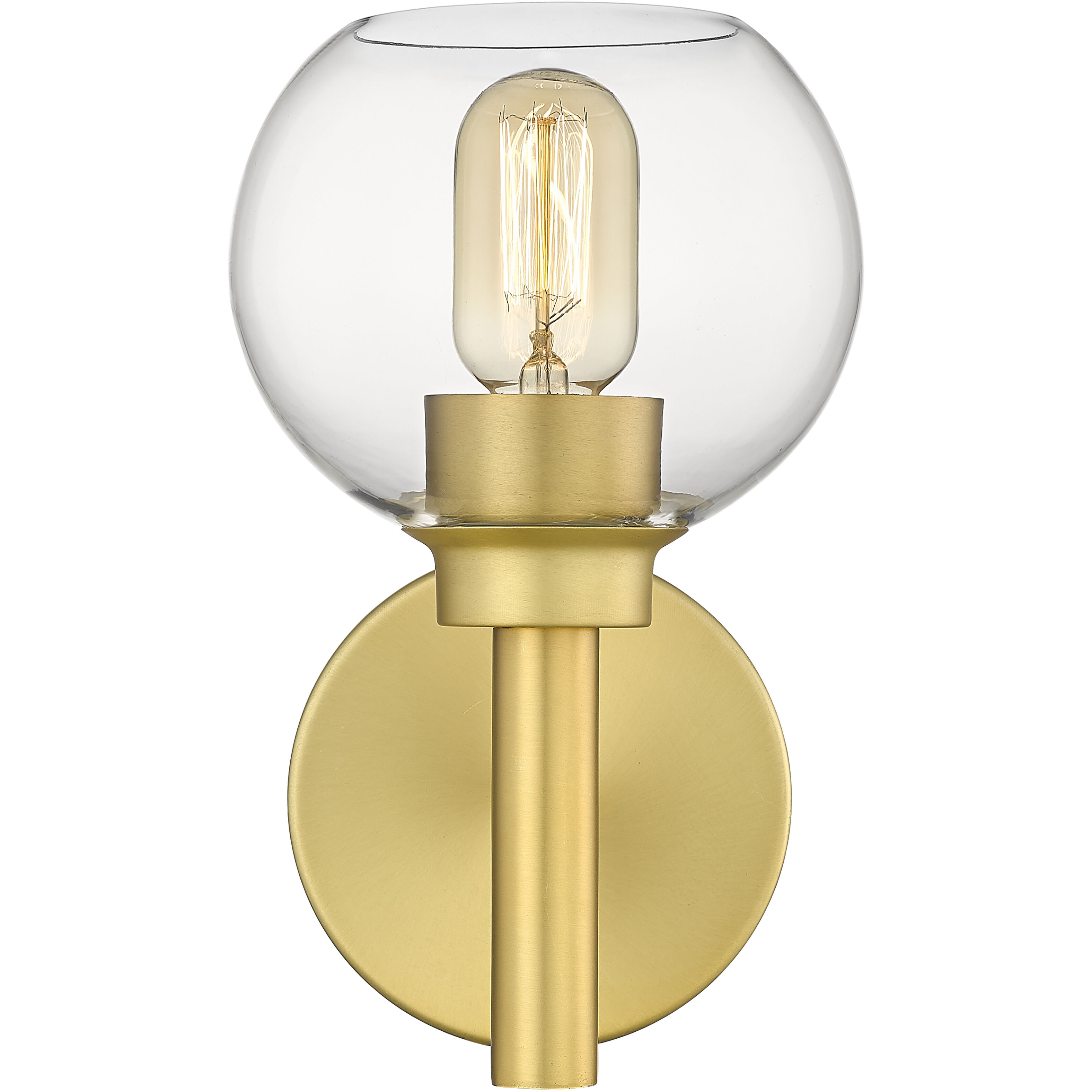 Sutton 1 Light 6 inch Brushed Gold Wall Sconce Wall Light