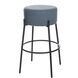 Soloist 29 inch Black and Sky Blue Bar Stool