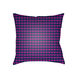 Littles 20 X 20 inch Navy and Purple Outdoor Throw Pillow