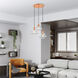 Everett 3 Light 20 inch Shiny Orange Pendant Chandelier Ceiling Light