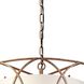Earth 5 Light 25 inch Silver Gold Chandelier Ceiling Light