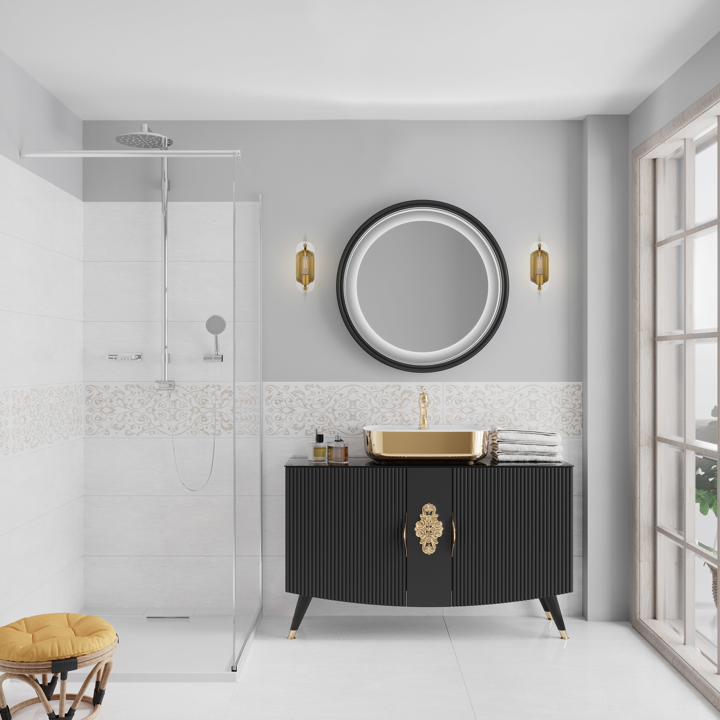 Teton 1 Light 4.38 inch Natural Brass Bathroom Vanity Light Wall Light