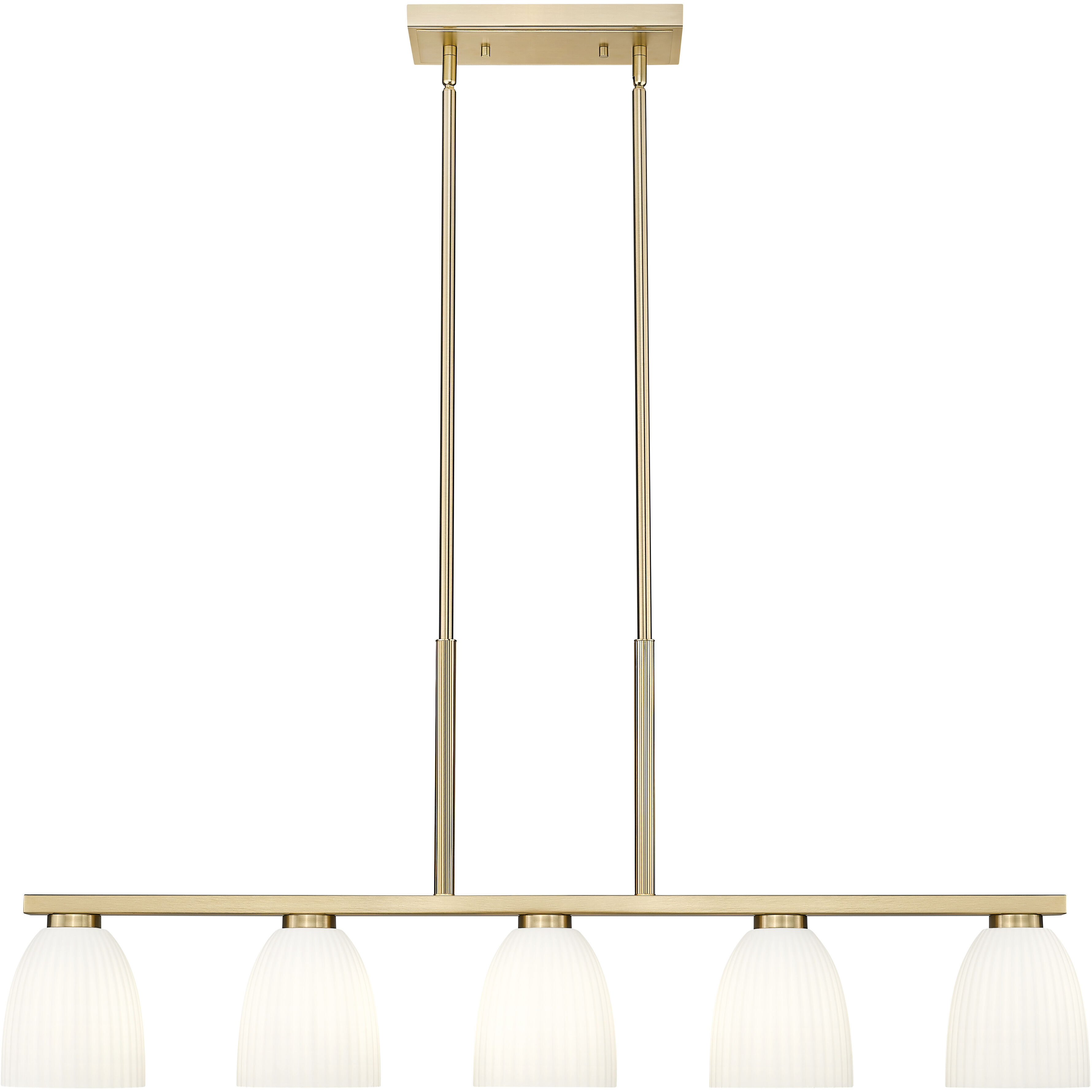 Naya Linear Chandelier Ceiling Light in Modern Gold