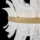 Fleur 6 Light 34 inch Burnished Gold Chandelier Ceiling Light