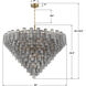 Addis 40 Light 62 inch Aged Brass Chandelier Ceiling Light