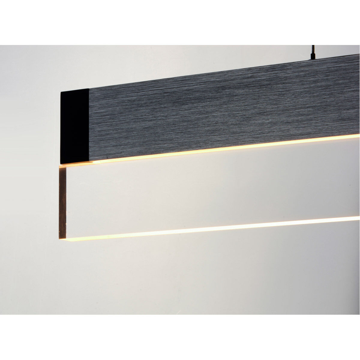 iBar Linear Pendant Ceiling Light in Brushed Black