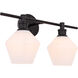 Rochester 2 Light 19 inch Black Wall sconce Wall Light