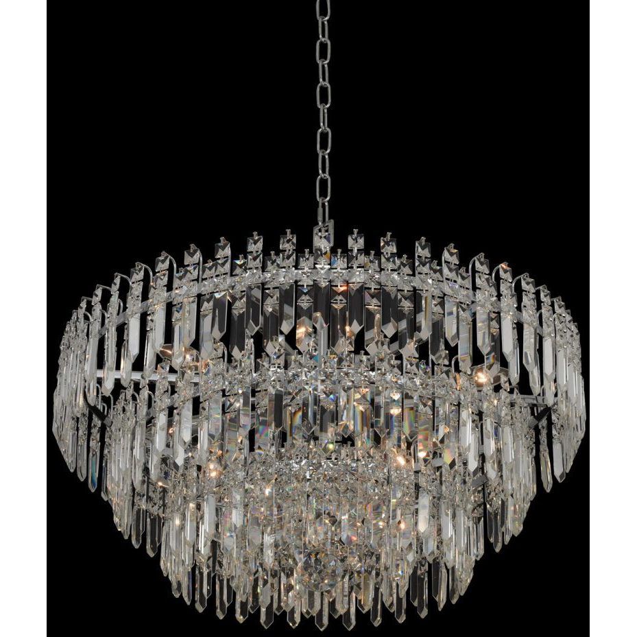 Pandoro 9 Light 27 inch Chrome Pendant Ceiling Light