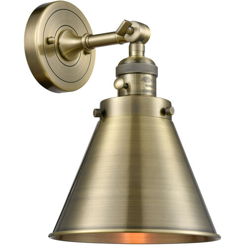 Franklin Restoration Appalachian LED 8 inch Antique Brass Sconce Wall Light, Franklin Restoration