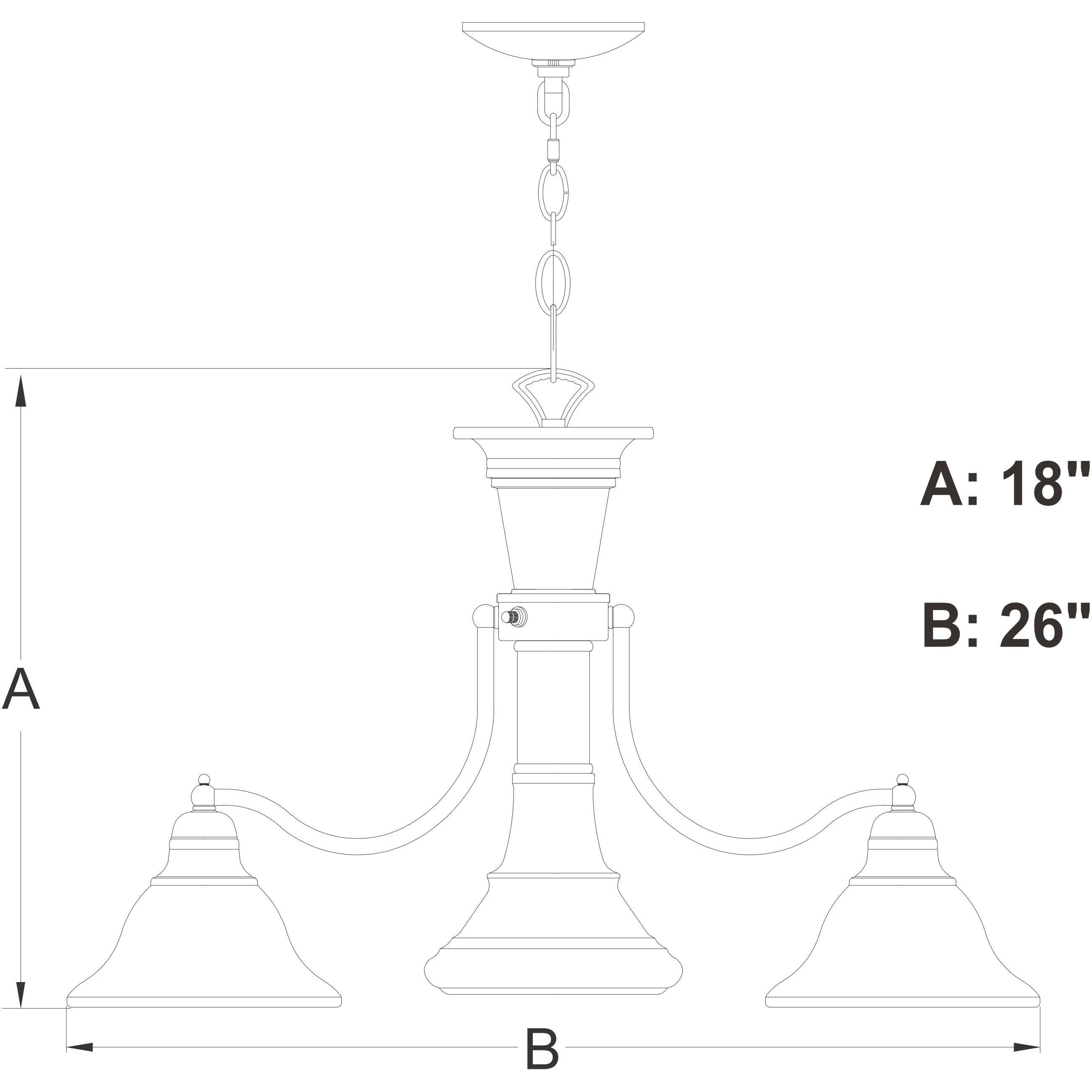 Standford LED 26 inch Brushed Nickel Chandelier Ceiling Light