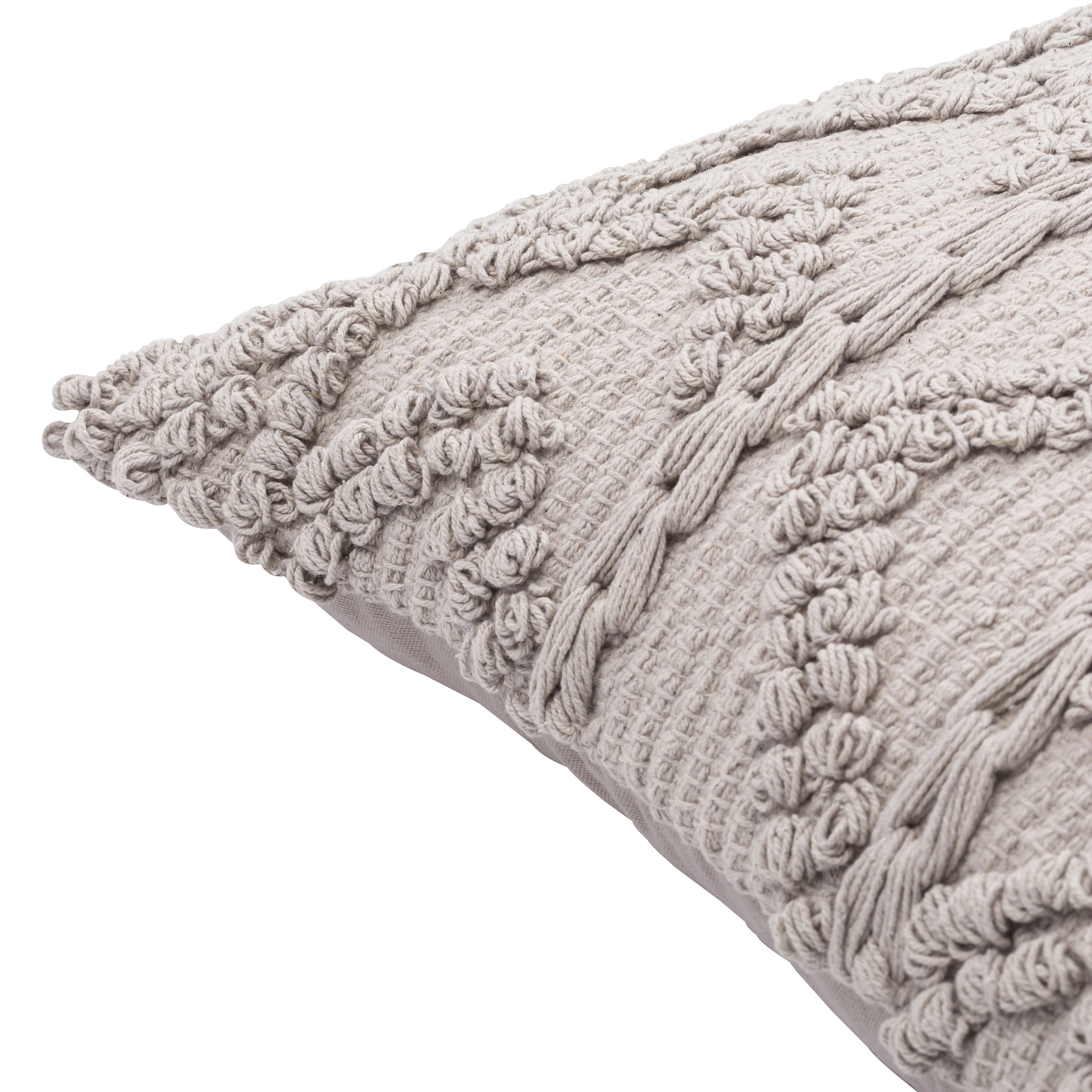 Merdo 20 inch Light Gray Pillow Kit in 20 x 20, Square