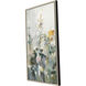 Rustic Garden Blue and Green and Orange and White Canvas