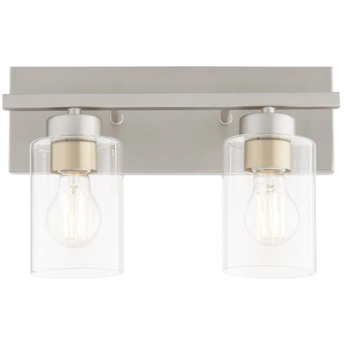 Carter 2 Light 14 inch Satin Nickel Vanity Light Wall Light