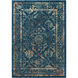 Tharunaya 36 X 24 inch Blue and Blue Area Rug, Polypropylene