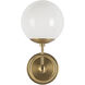 Fiore 1 Light 6 inch Brushed Gold Bath Wall Vanity Wall Light