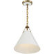 Xavier 1 Light 12 inch Vibrant Gold Mini Pendant Ceiling Light