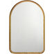 Arch 36 X 24 inch Gold Leaf Metal Wall Mirror