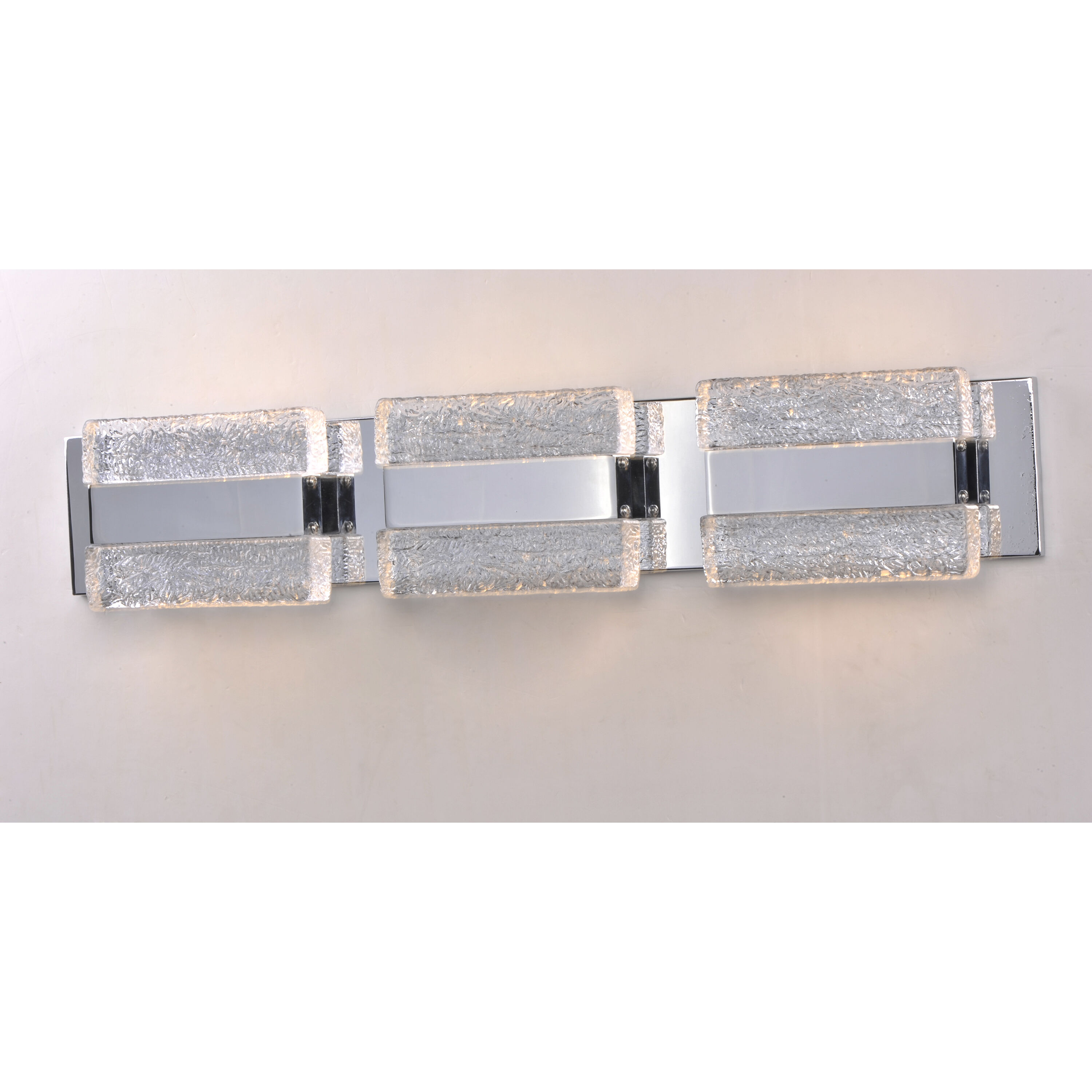 Ice LED 28 inch Polished Chrome Vanity Light Wall Light