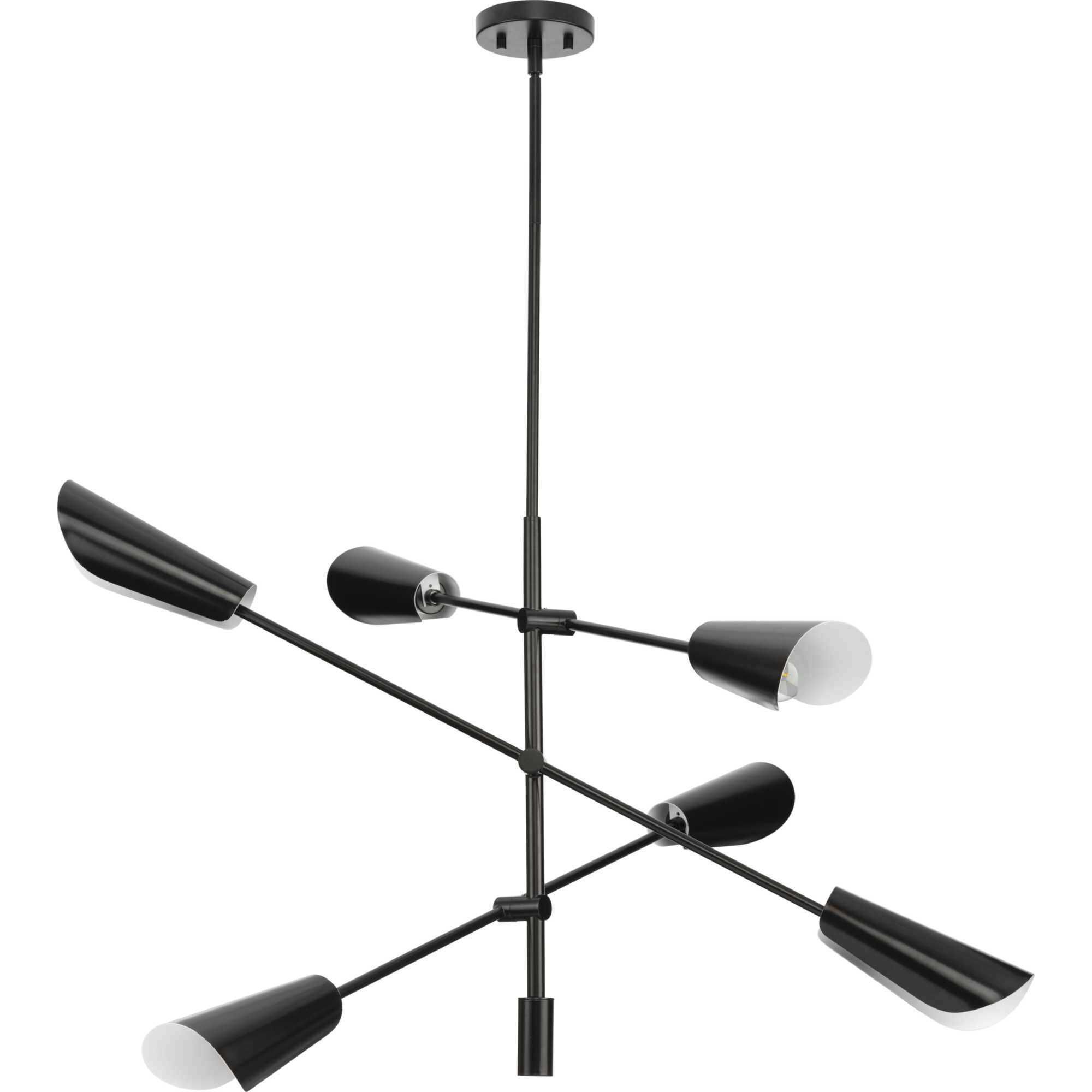 Cornett LED 44.12 inch Matte Black Chandelier Ceiling Light