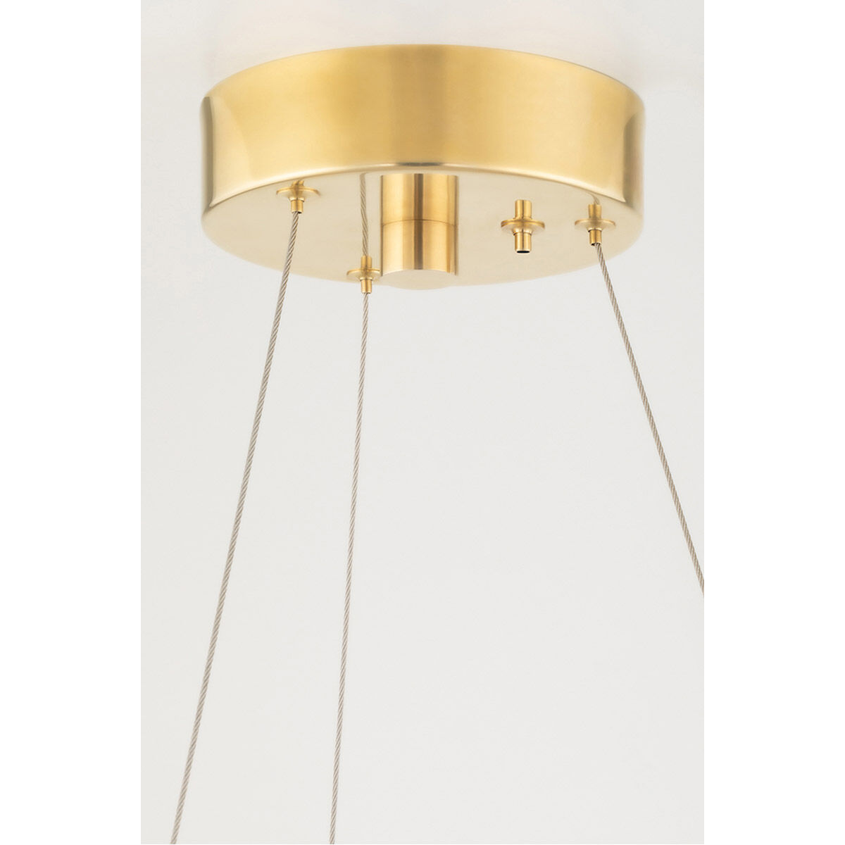 Orbit LED 38 inch Aged Brass Chandelier Ceiling Light