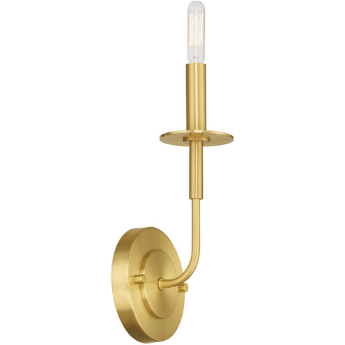 Lisbon 1 Light 5 inch Satin Brass ADA ADA Wall Sconce Wall Light