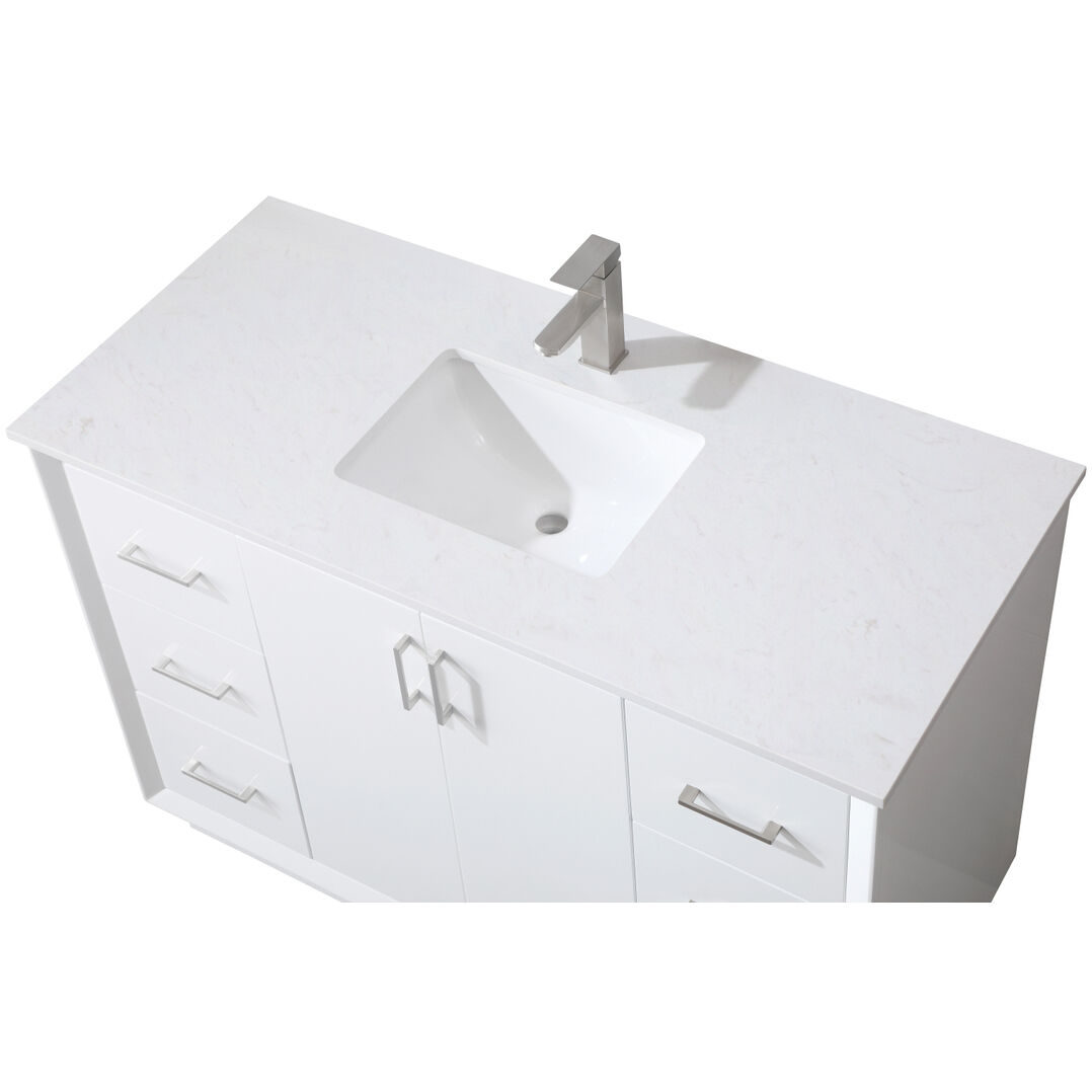 Hayes 48 X 22 X 35 inch White Vanity Sink Set