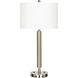 Hotel 30 inch 60 watt Brushed Steel Night Stand Lamp Portable Light