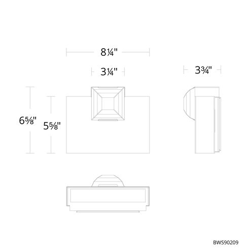 Madison LED 4 inch Titanium ADA Wall Sconce Wall Light, Beyond