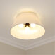 Penn 3 Light 16 inch Matte Black Flush Mount Ceiling Light