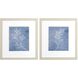 Florals Collection Blue Framed Art