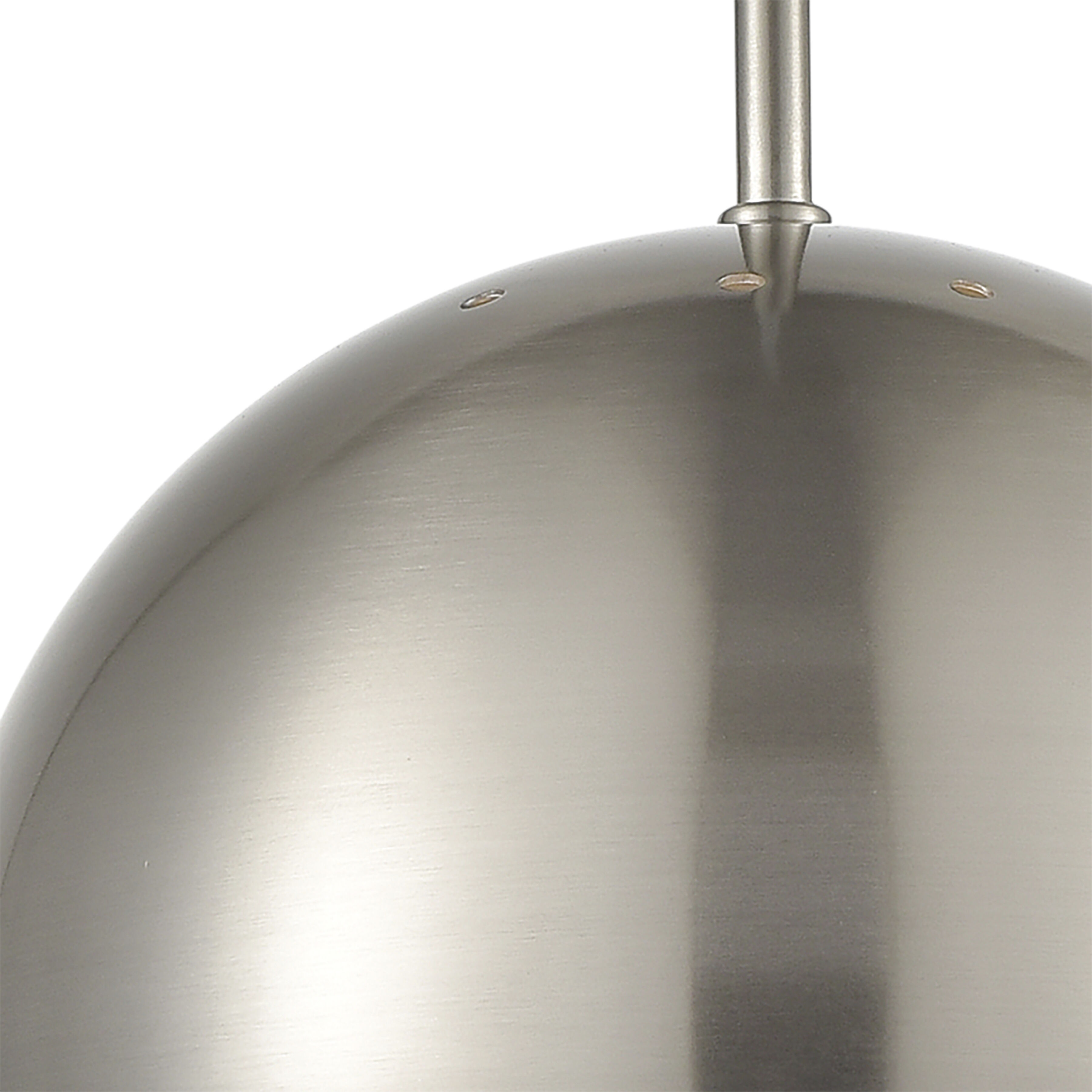Salt Rim 1 Light 8 inch Brushed Nickel Mini Pendant Ceiling Light