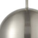 Salt Rim 1 Light 8 inch Brushed Nickel Mini Pendant Ceiling Light