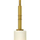 Margeaux 1 Light 3.5 inch Vintage Brass Mini-Pendant Ceiling Light
