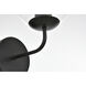 Genesis 1 Light 6 inch Black Bath Sconce Wall Light