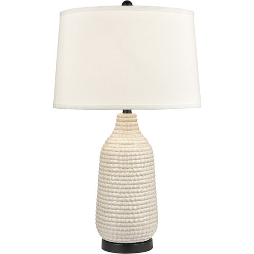 Kari 28 inch 150 watt Cream with Matte Black Table Lamp Portable Light