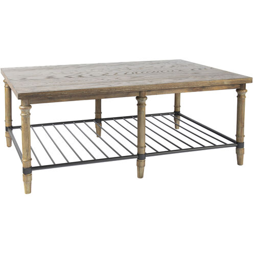 Beacon Hill 50 X 32 inch Natural with Black Coffee Table