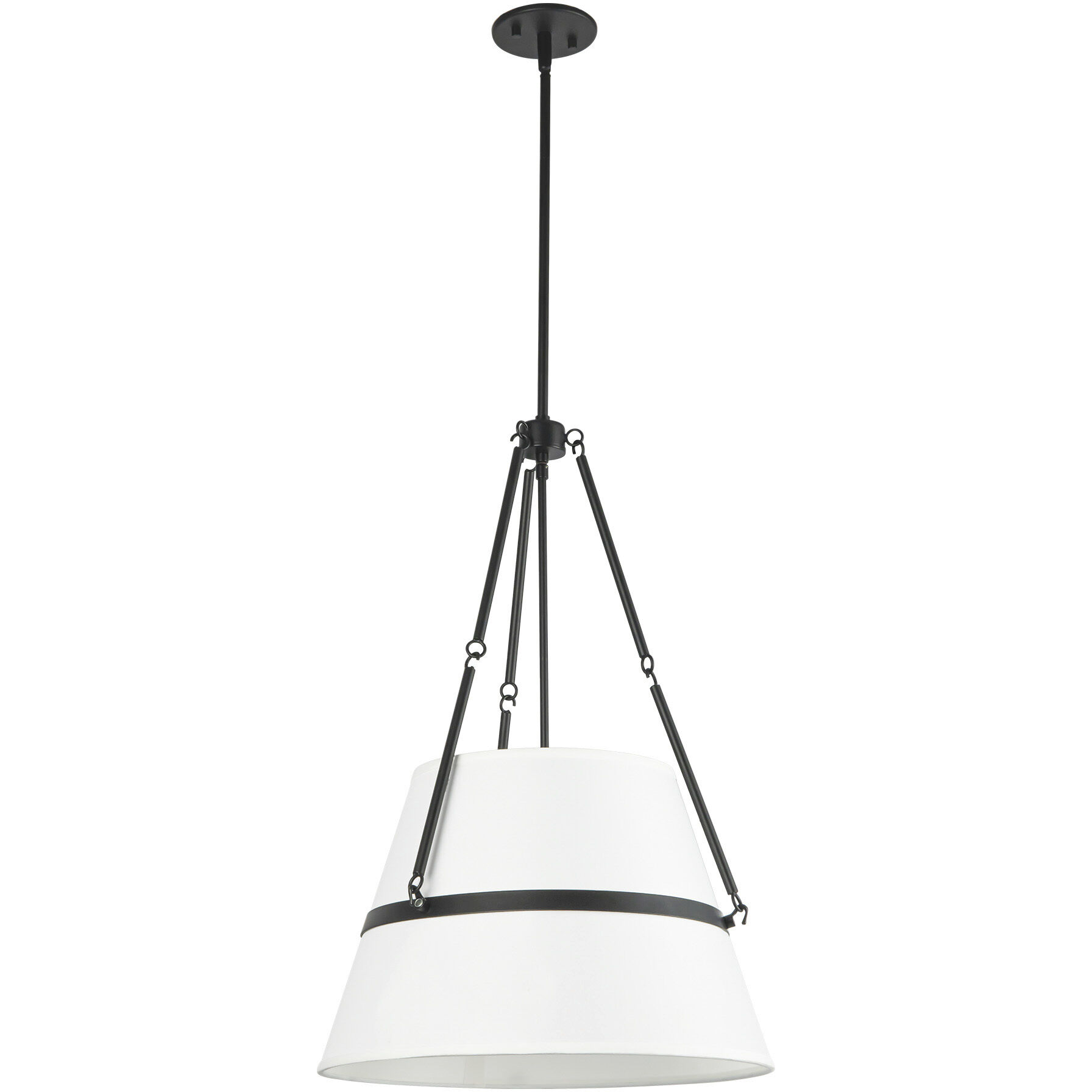 Alora Mood Oliver Pendant Ceiling Light in Matte Black