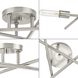 Astra 3 Light 18 inch Brushed Nickel Semi-Flush Mount Ceiling Light, Design Series