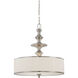 Candice 3 Light 24 inch Brushed Nickel Pendant Ceiling Light