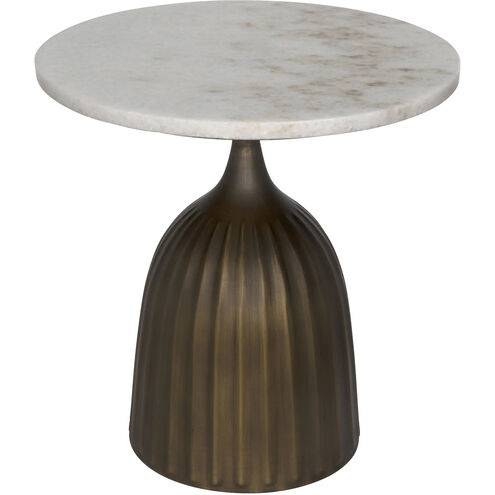 Samuel 18 X 18 inch Aged Brass Side Table