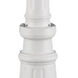 Allison 74 inch Textured White Outdoor Lamp Post