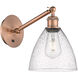 Ballston Dome 1 Light 8 inch Antique Copper Sconce Wall Light