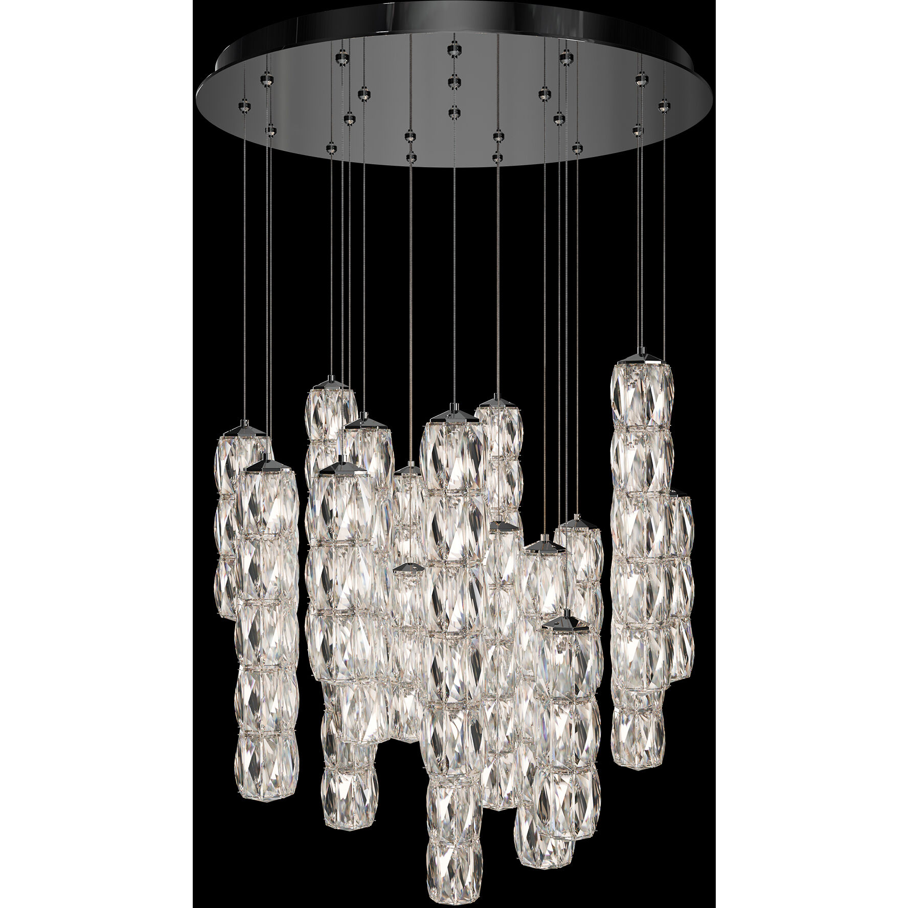 Signature Verve LED Polished Stainless Steel Multi-Light Pendant Ceiling Light