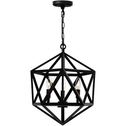 Amazon 3 Light 17 inch Black Up Pendant Ceiling Light