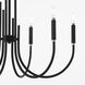 Summit 6 Light 28 inch Textured Black Chandelier Ceiling Light