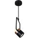Moxie LED 3 inch Black Down Mini Pendant Ceiling Light
