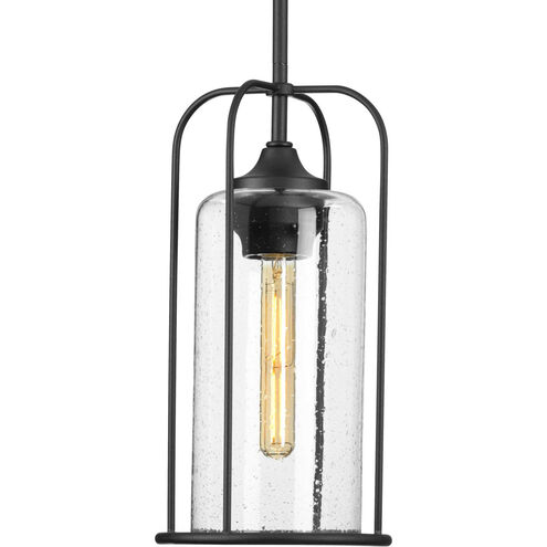 Watch Hill 1 Light 8 inch Textured Black Outdoor Pendant Lantern